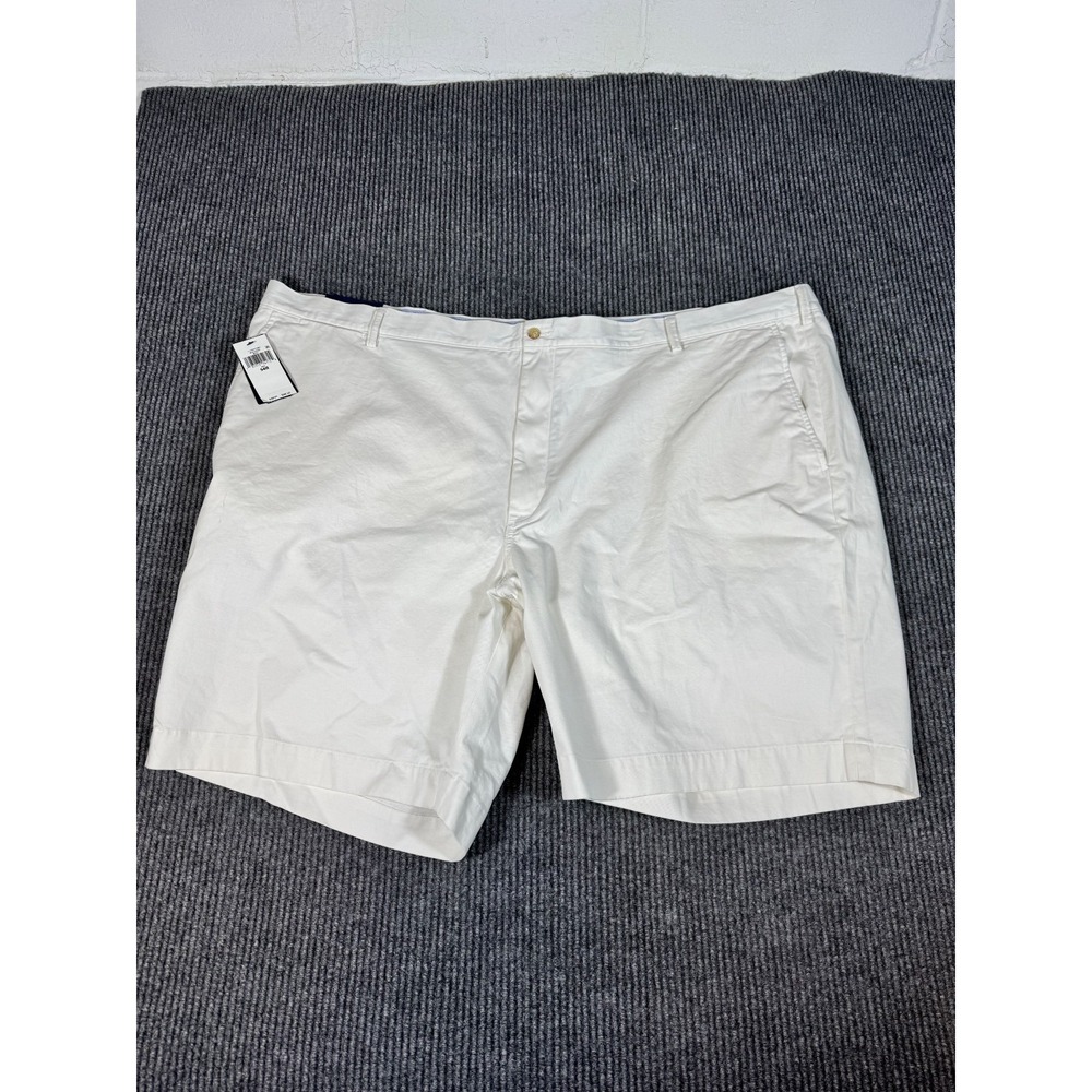 Polo Ralph Lauren Chino Shorts Size 54 54B White Stretch Classic Fit 9" Inseam